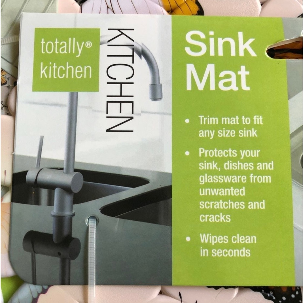 Pink Butterfly Sink Mat Set | 2pcs - Picture 4 of 4